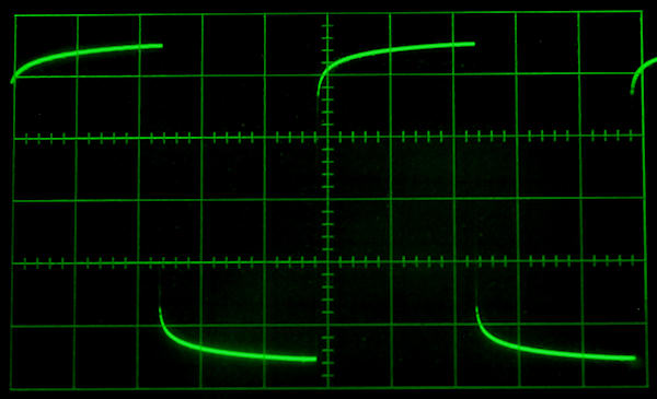 image of waveform distorted by interconnect